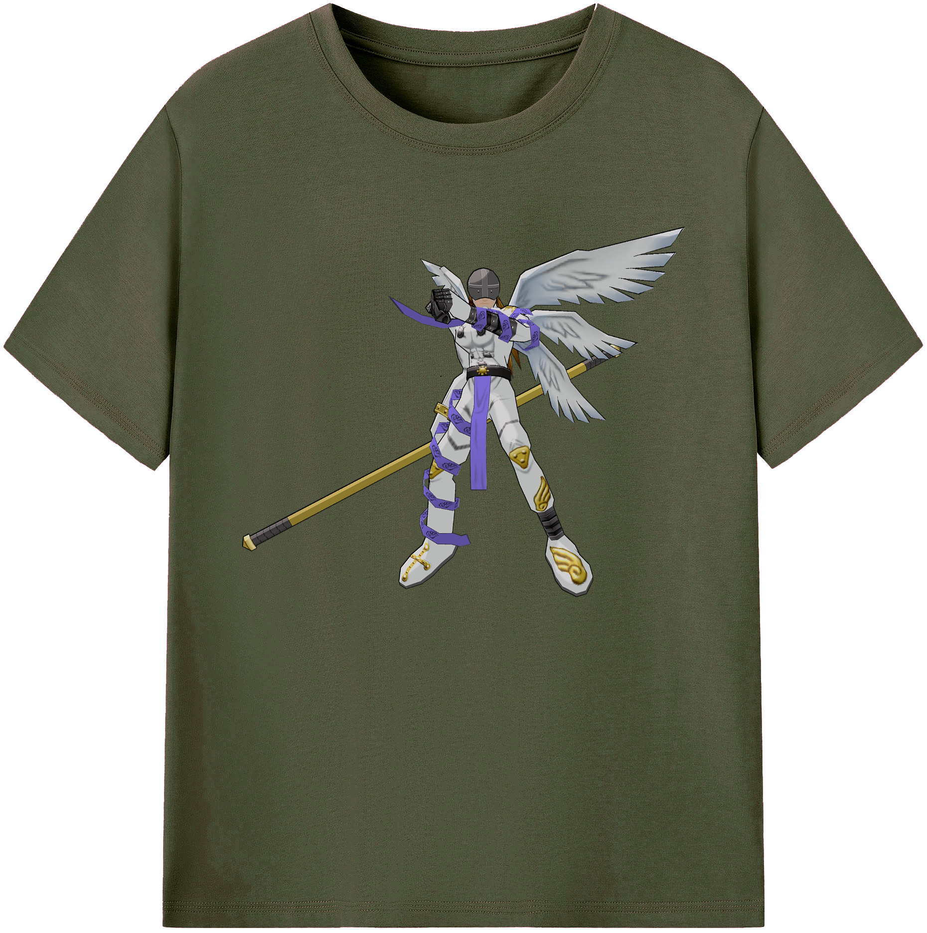 （画像用） Digimon デジタルモンスター/デジモン 綿100％ メンズ半袖Tシャツ｜肌触りやわらか＆通気性